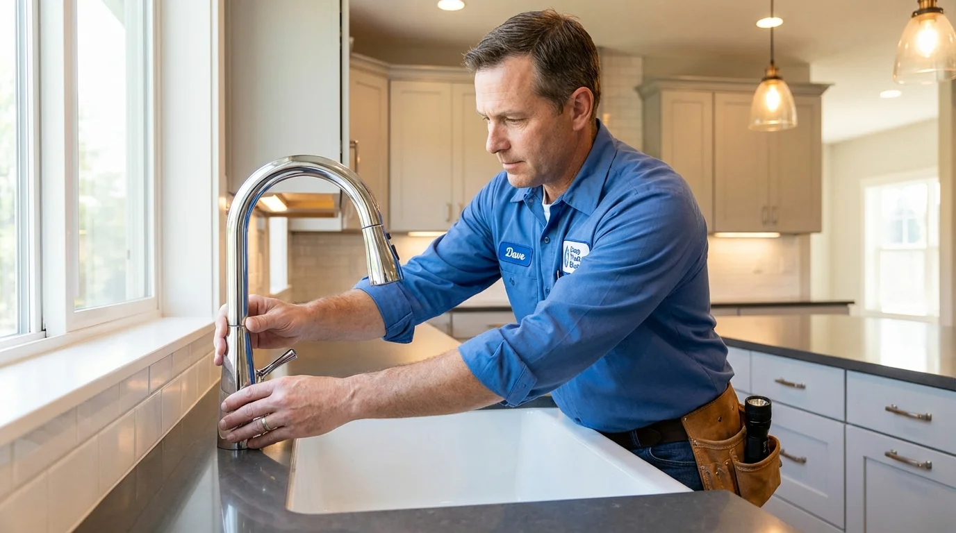 Kitchen faucet installation by Johns Plumbing LLC in Cascade