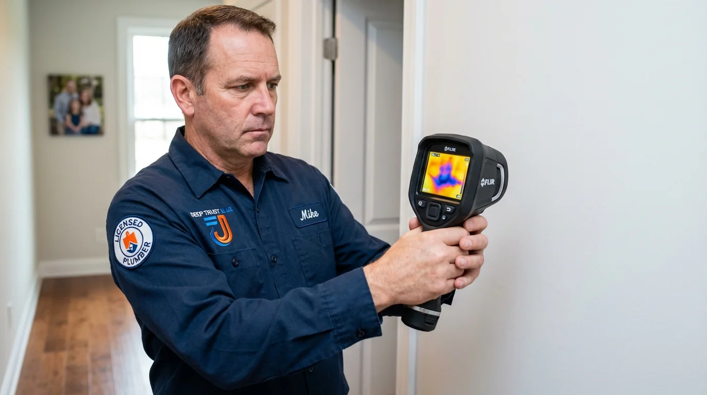 Thermal imaging leak detection by Johns Plumbing LLC in Cascade